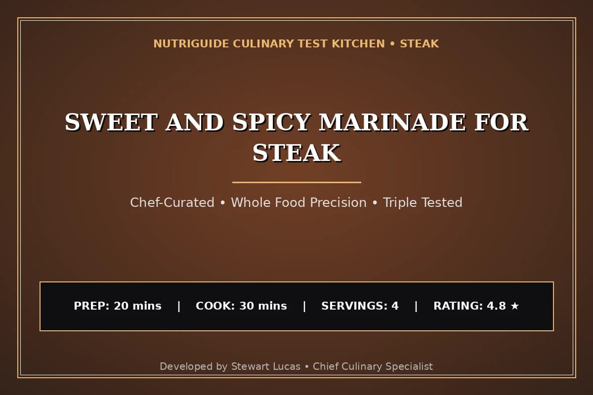 Sweet And Spicy Marinade For Steak