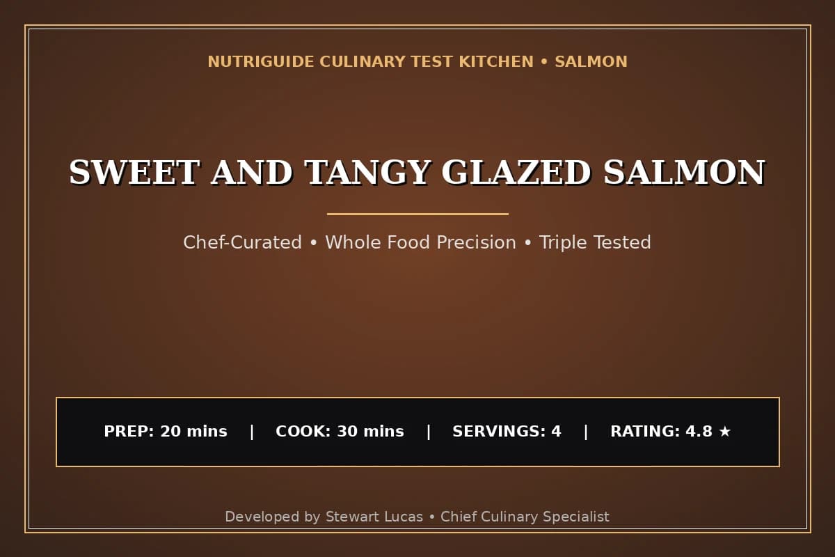 Sweet And Tangy Glazed Salmon