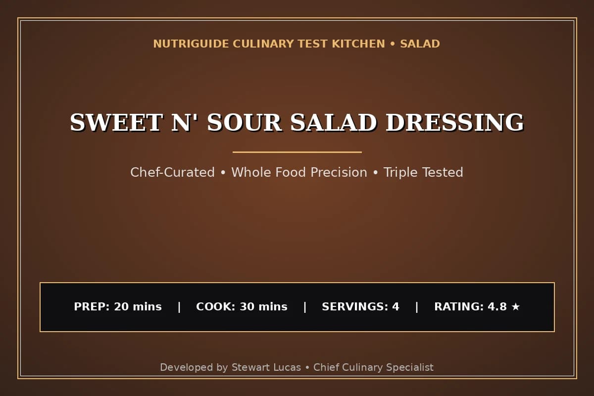 Sweet N' Sour Salad Dressing