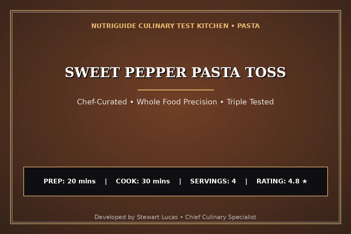 Sweet Pepper Pasta Toss