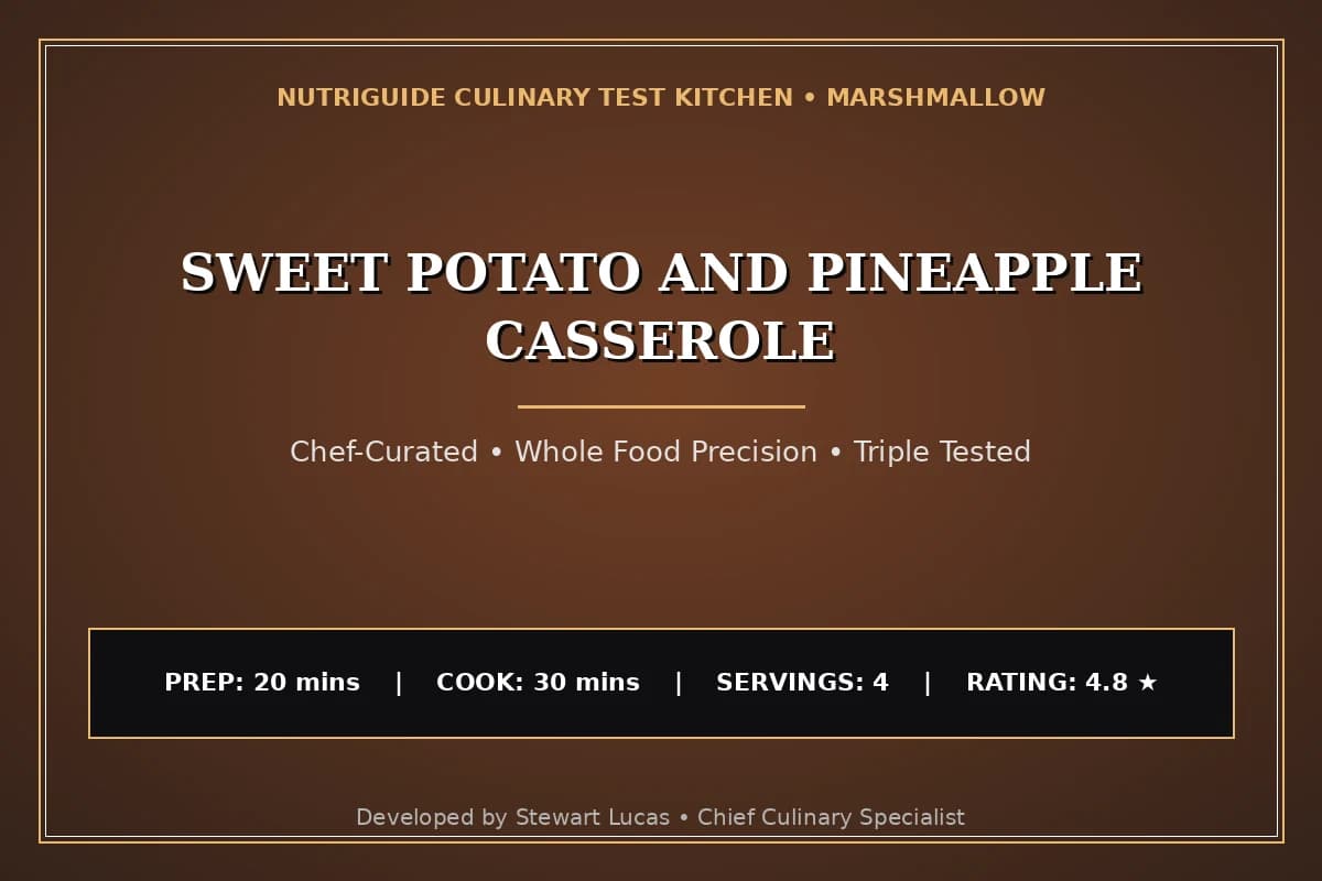 Sweet Potato And Pineapple Casserole