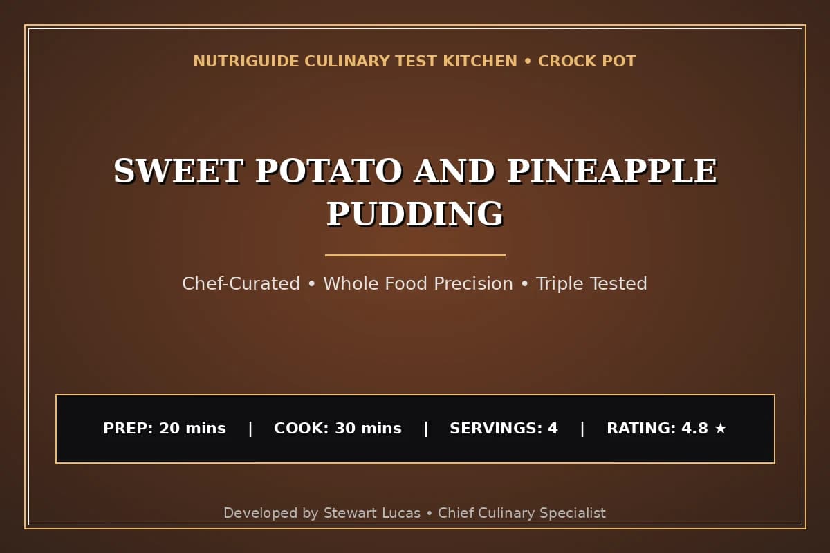 Sweet Potato And Pineapple Pudding