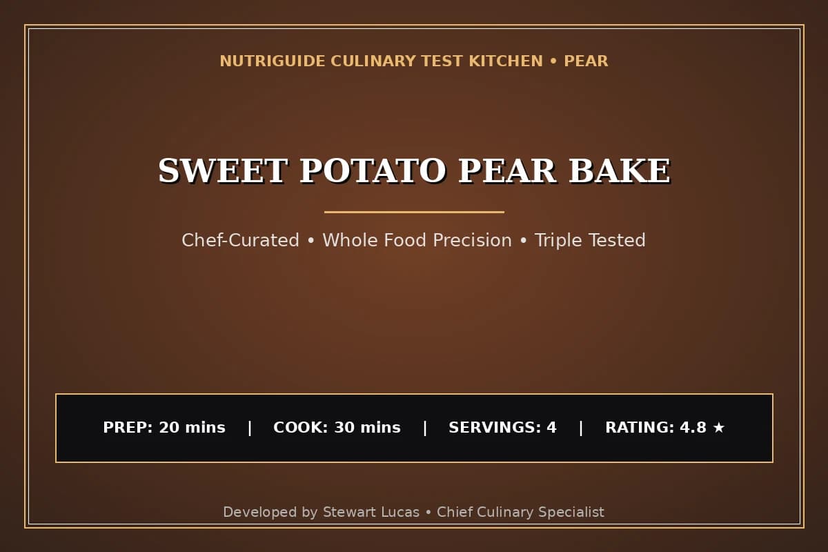 Sweet Potato Pear Bake