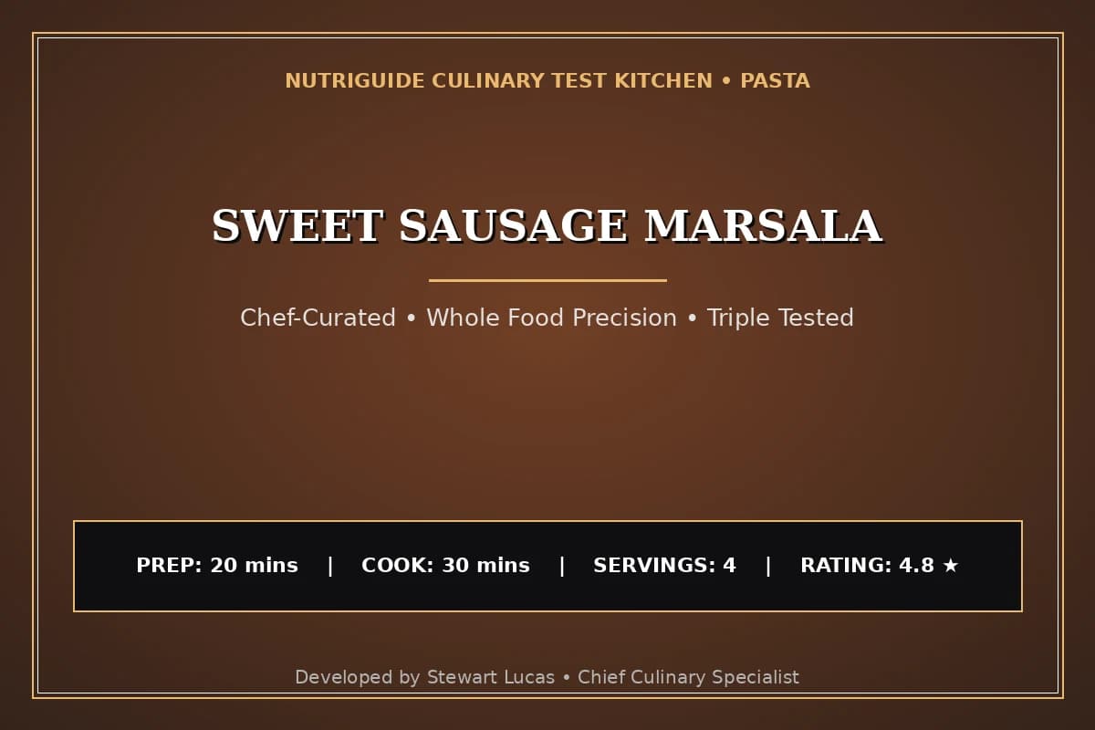 Sweet Sausage Marsala