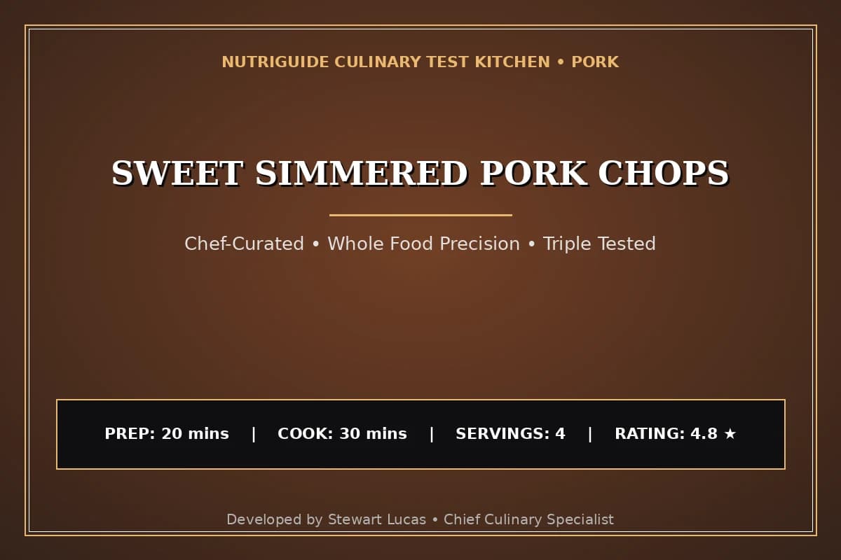 Sweet Simmered Pork Chops