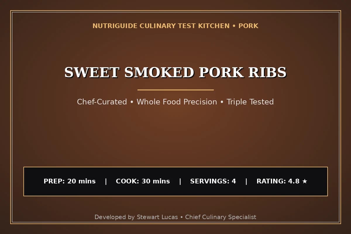 Sweet Smoked Pork Ribs