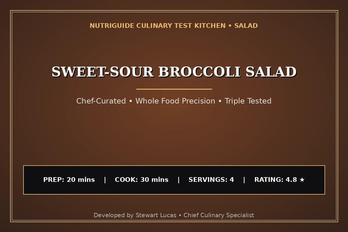 Sweet-Sour Broccoli Salad