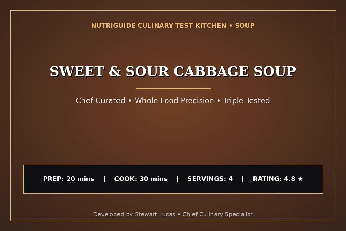 Sweet & Sour Cabbage Soup