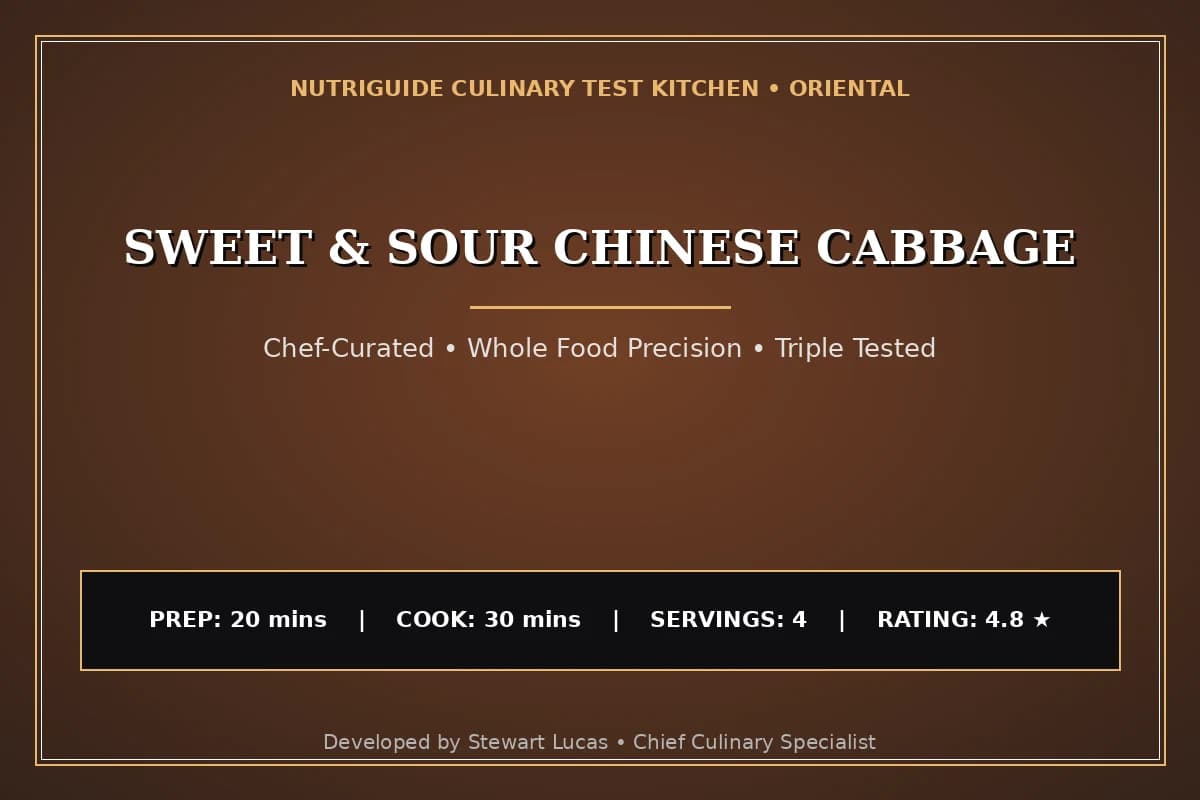 Sweet & Sour Chinese Cabbage
