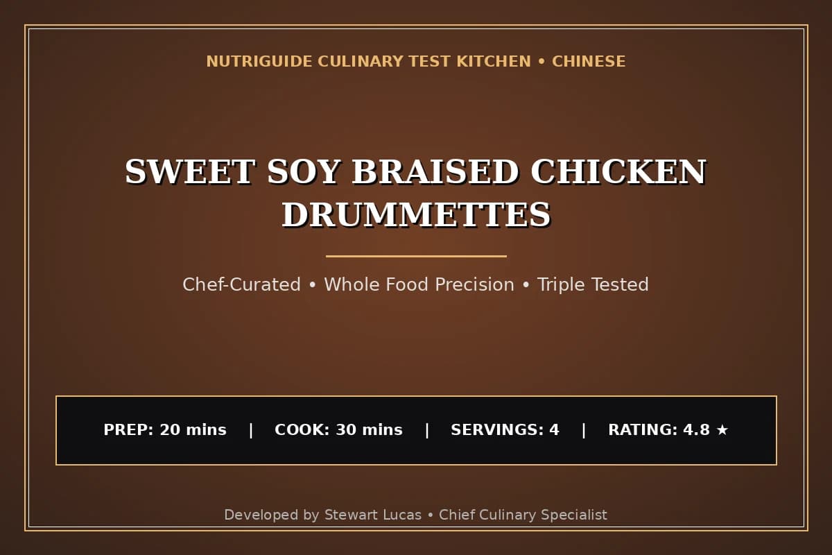 Sweet Soy Braised Chicken Drummettes
