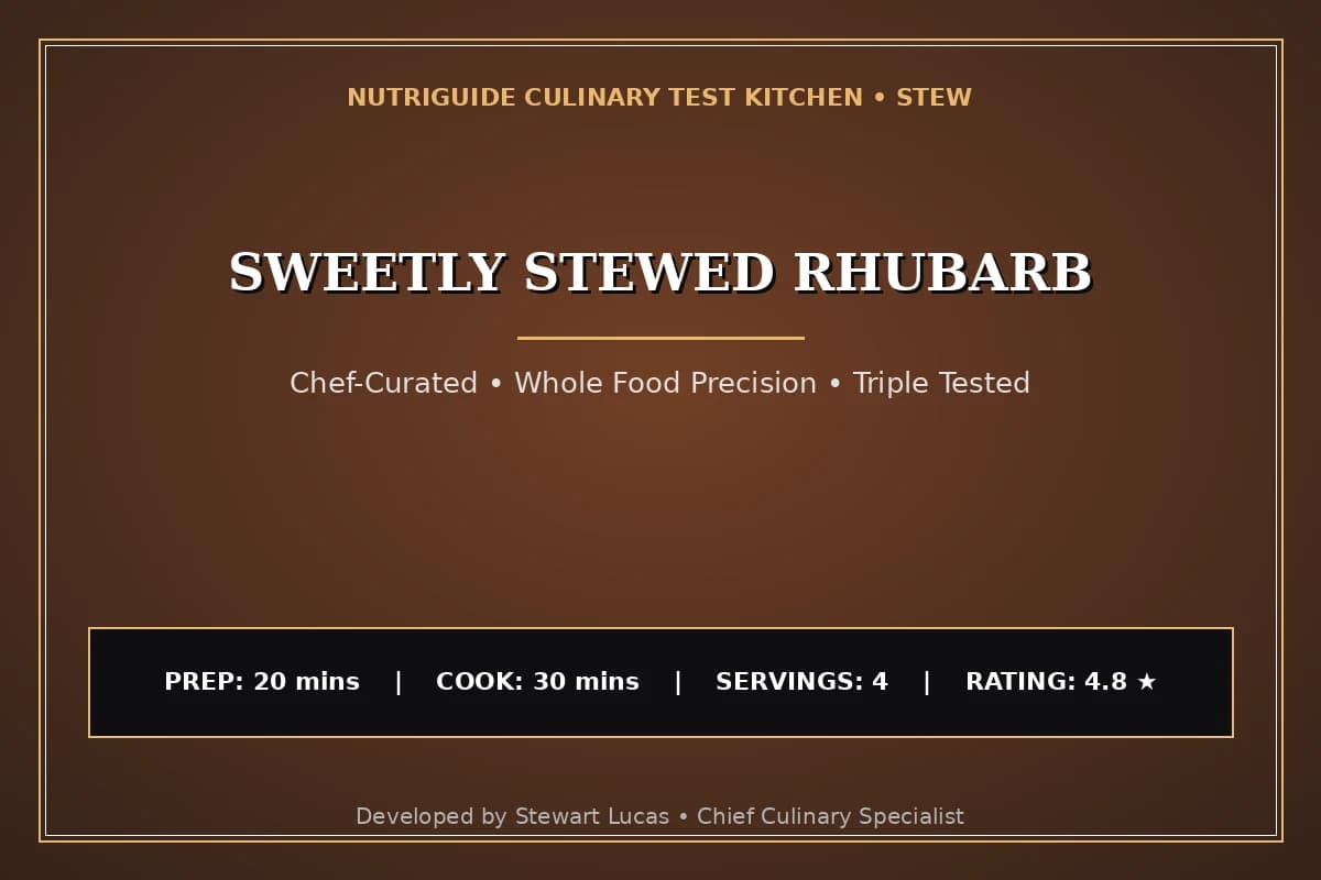 Sweetly Stewed Rhubarb