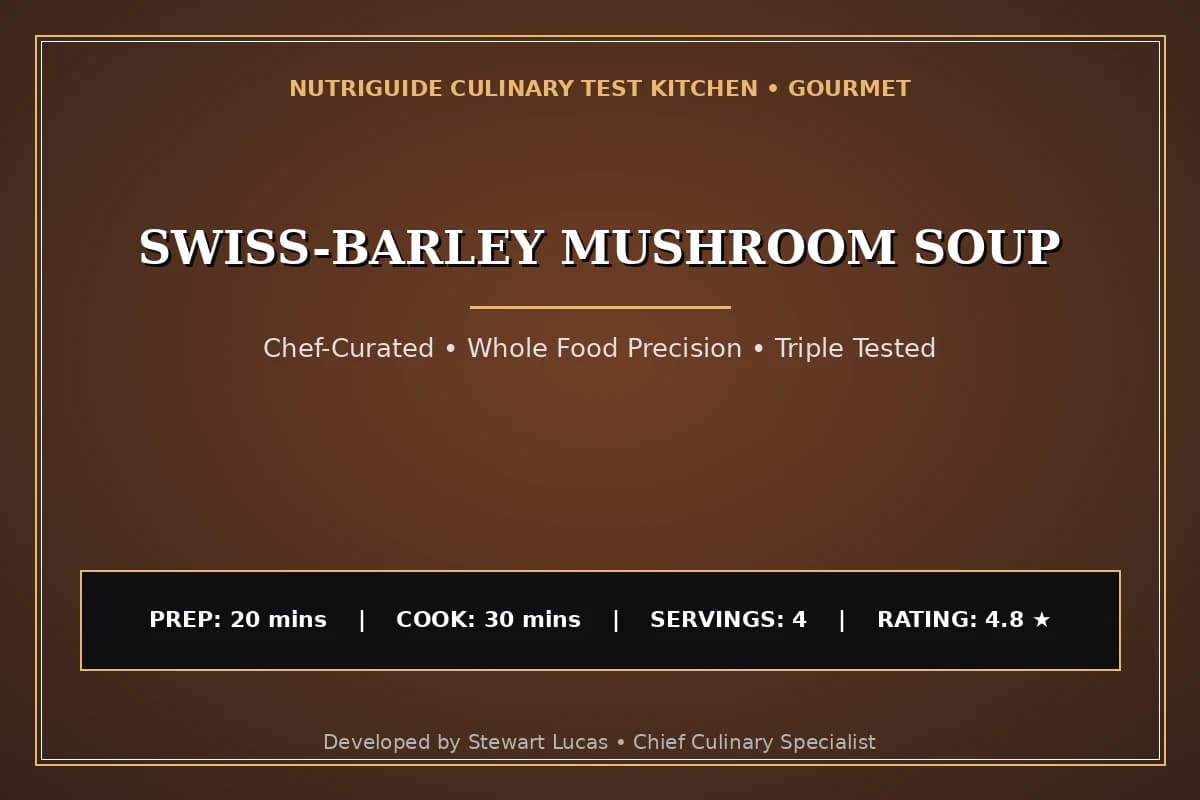 Swiss-Barley Mushroom Soup