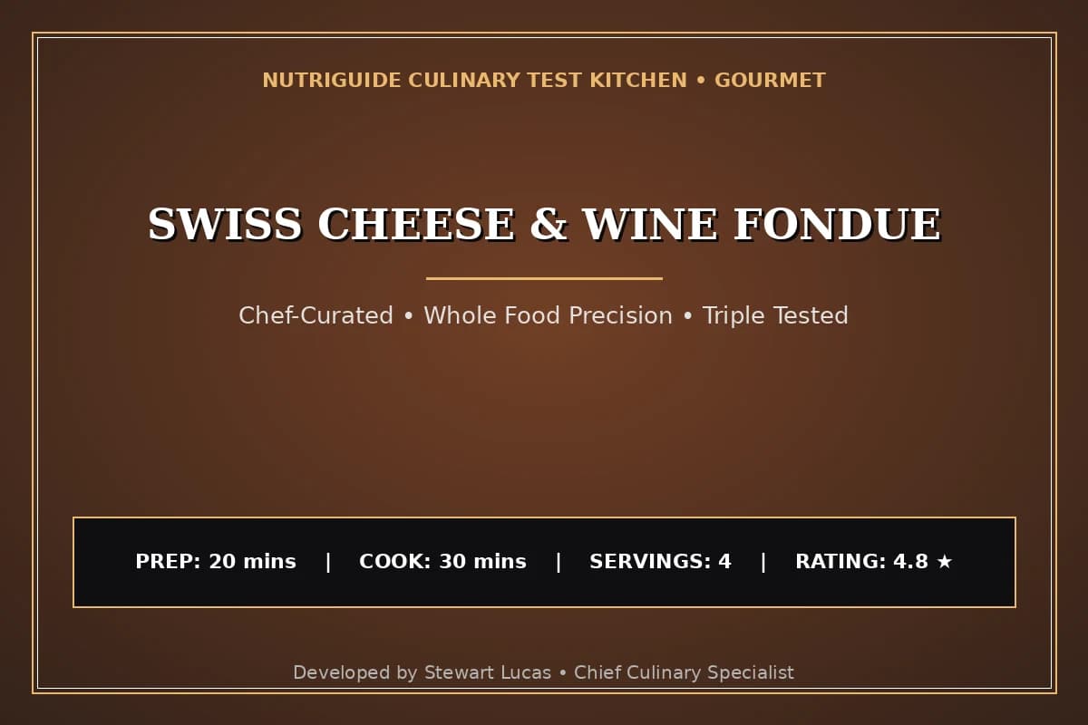 Swiss Cheese & Wine Fondue