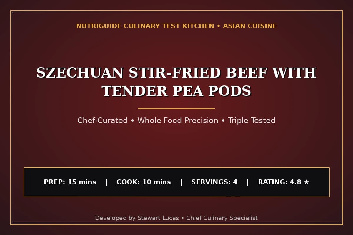 Szechuan Stir-Fried Beef with Tender Pea Pods