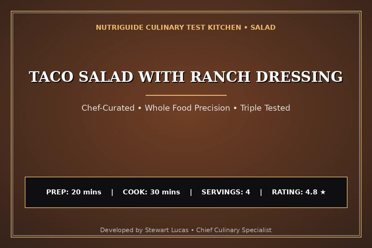 Taco Salad With Ranch Dressing