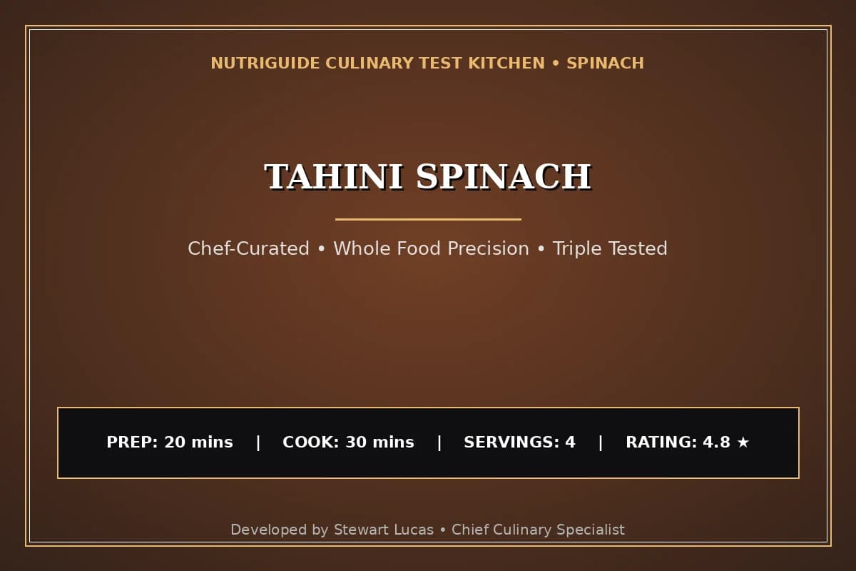 Tahini Spinach