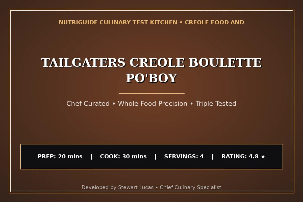 Tailgaters Creole Boulette Po'Boy