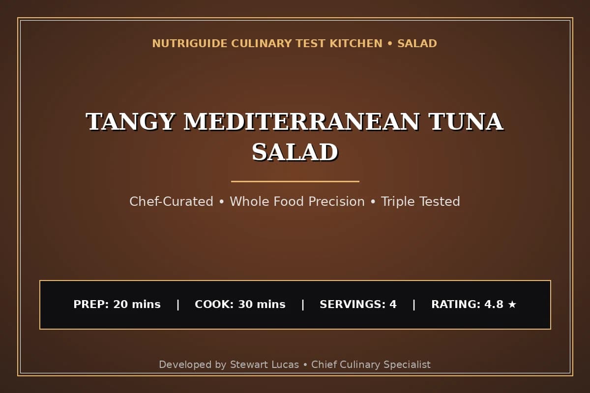 Tangy Mediterranean Tuna Salad