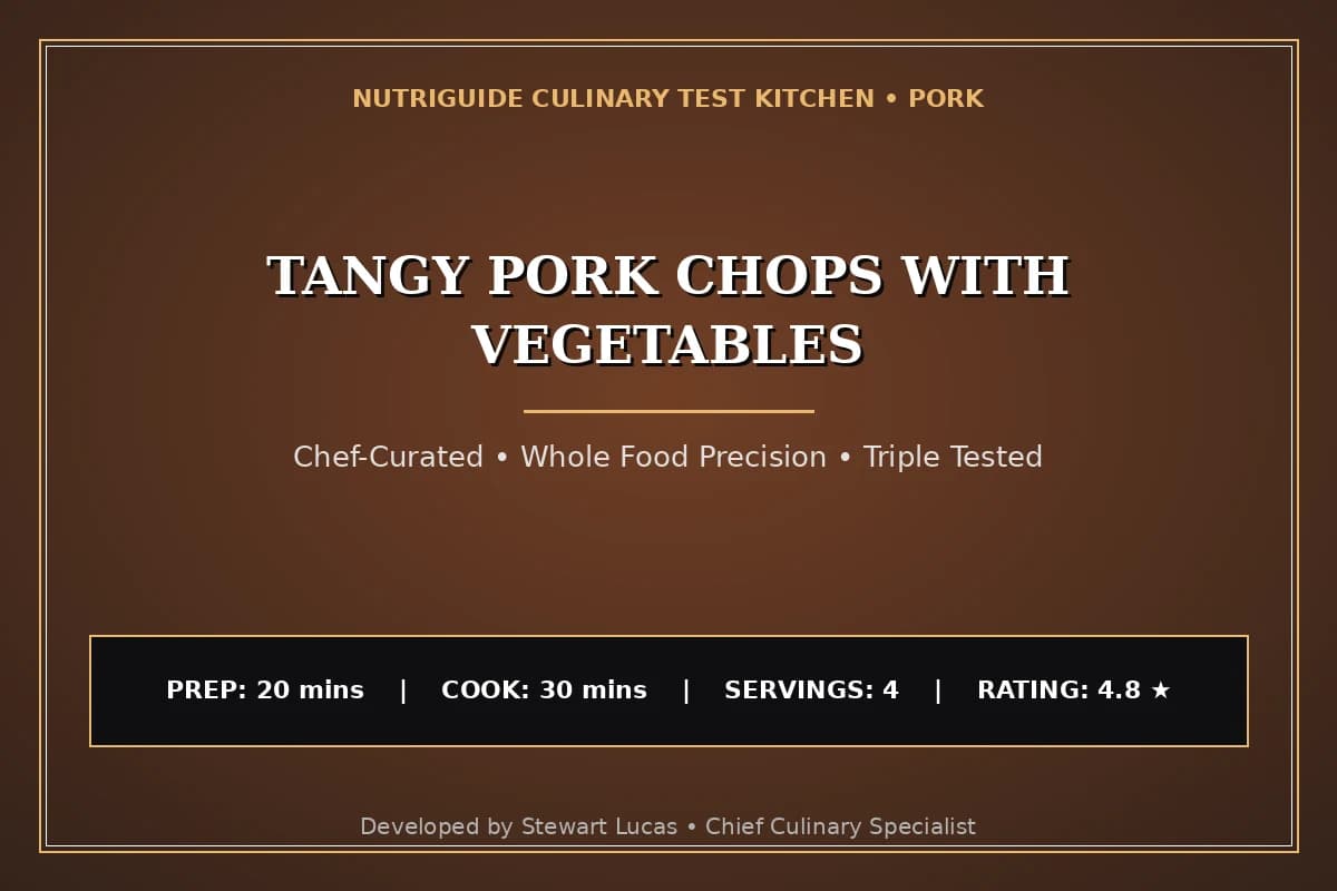 Tangy Pork Chops With Vegetables