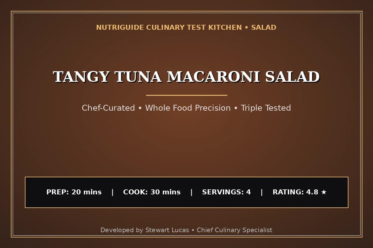 Tangy Tuna Macaroni Salad