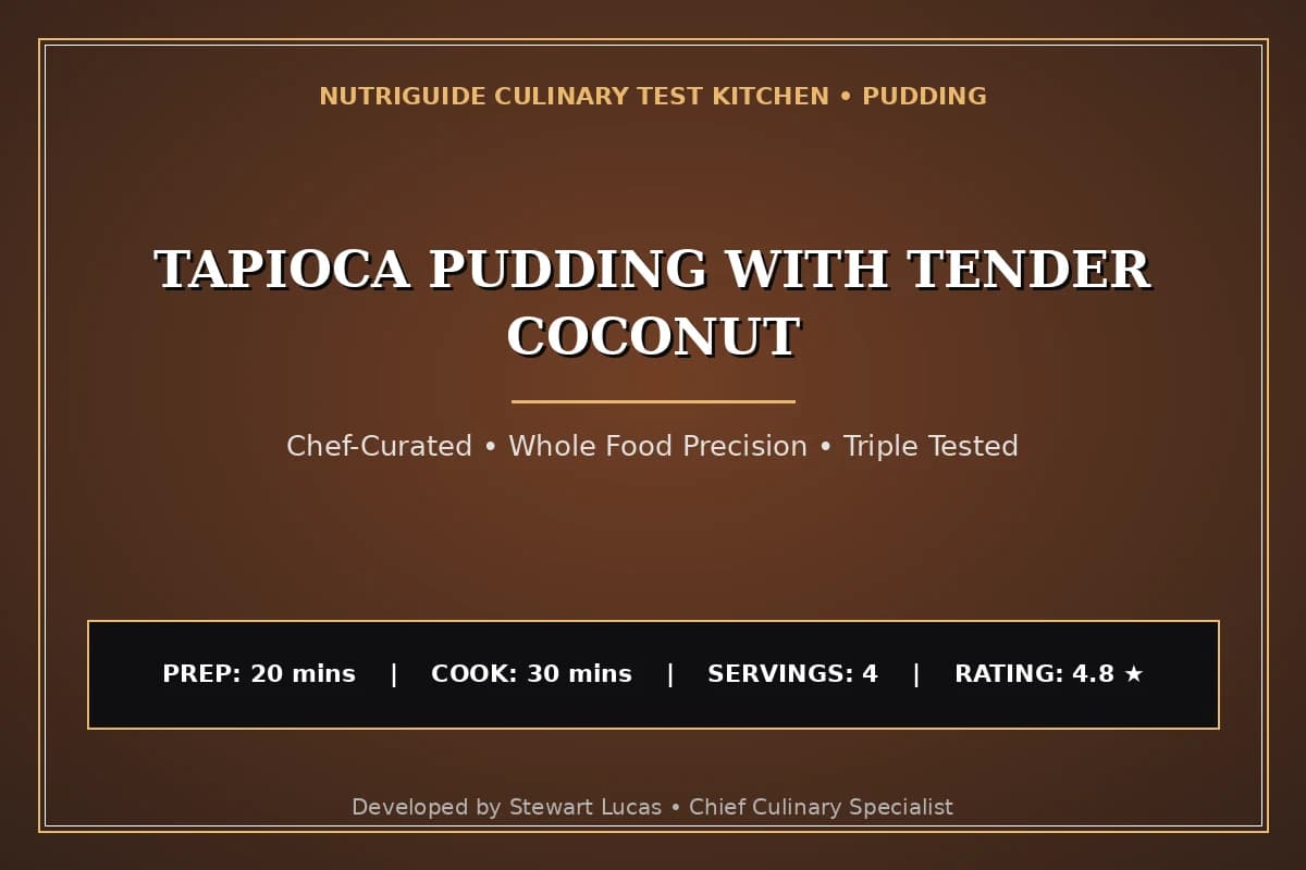 Tapioca Pudding With Tender Coconut