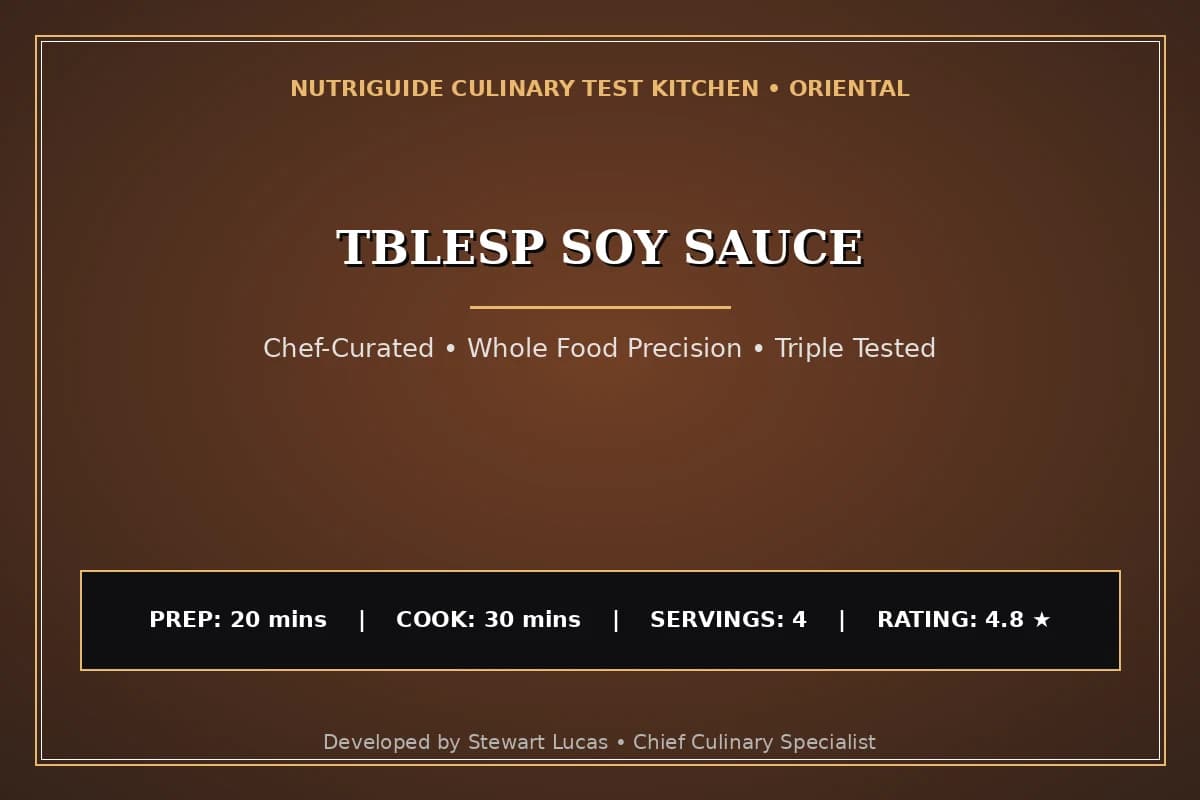 Tblesp Soy Sauce