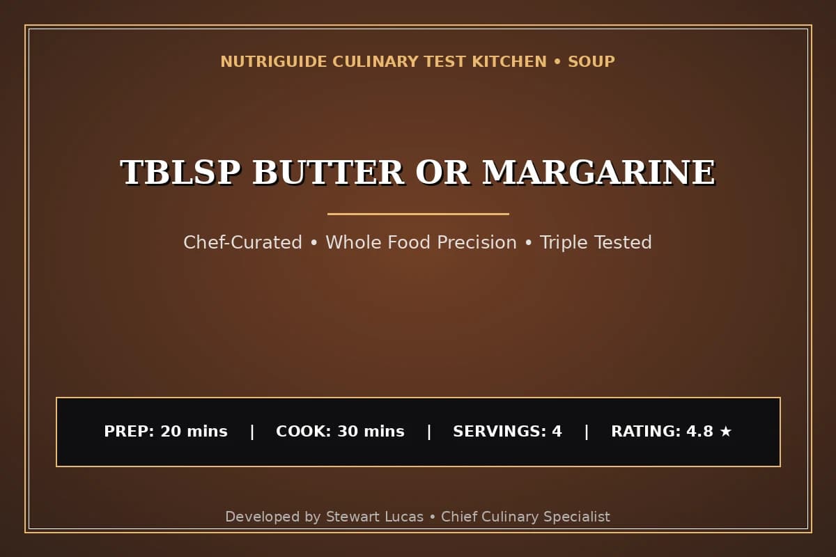 Tblsp Butter Or Margarine