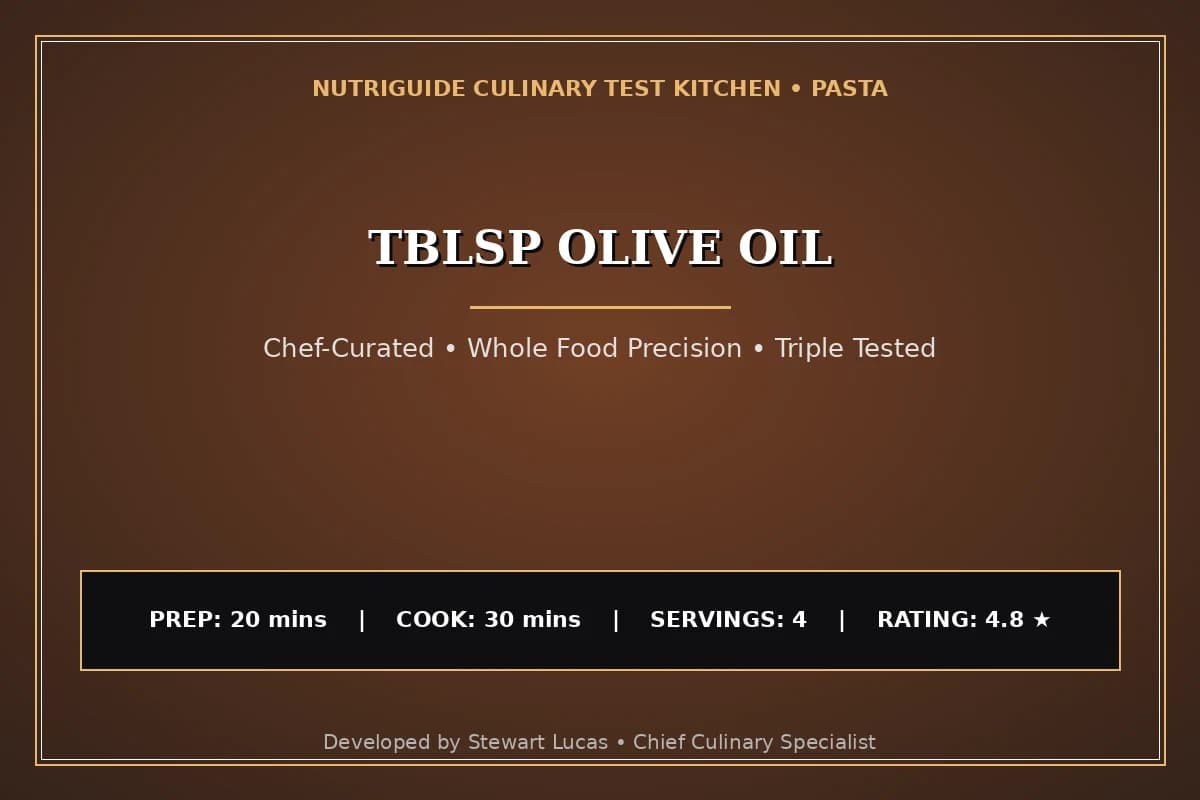 Tblsp Olive Oil
