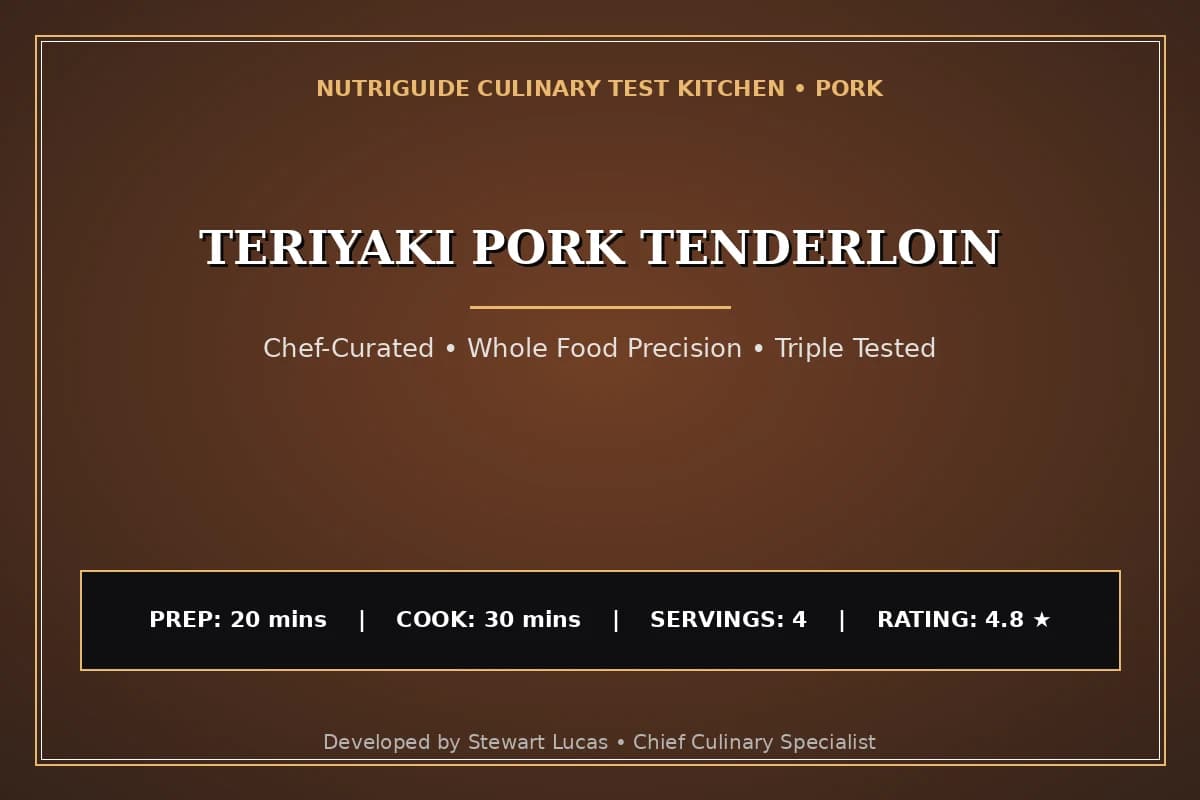 Teriyaki Pork Tenderloin