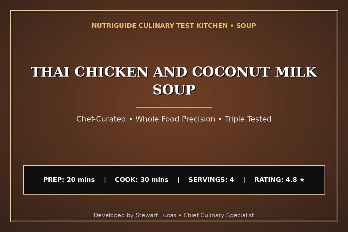 Thai Chicken And Coconut Milk Soup