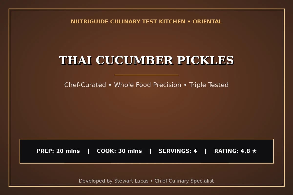 Thai Cucumber Pickles