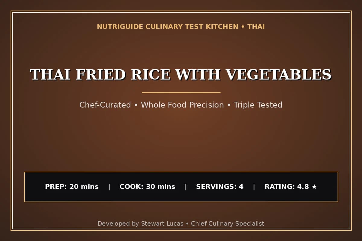 Thai Fried Rice With Vegetables