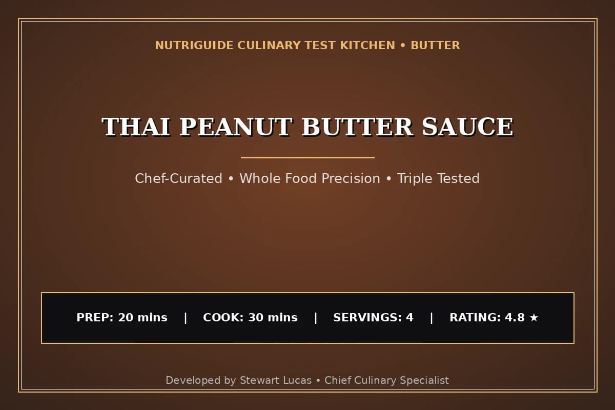 Thai Peanut Butter Sauce