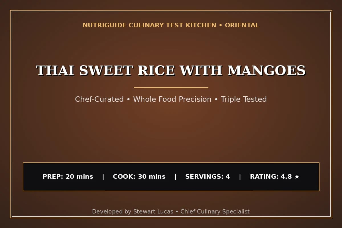 Thai Sweet Rice With Mangoes