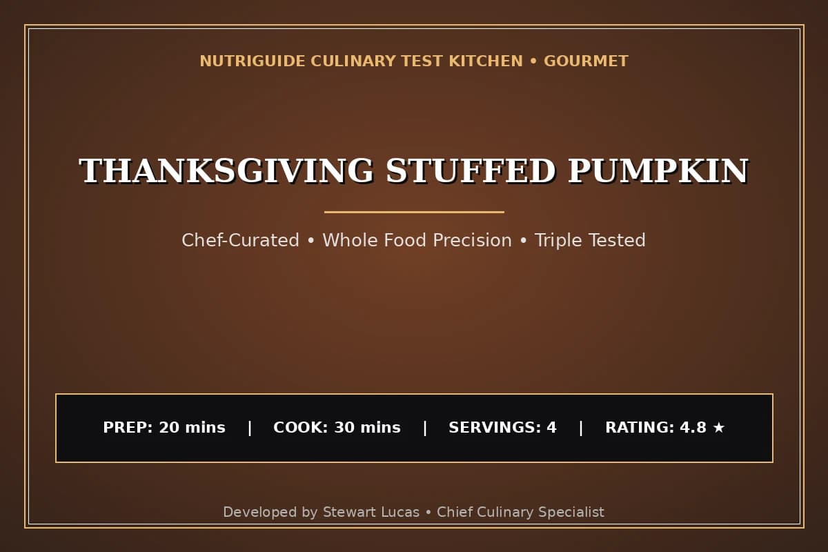 Thanksgiving Stuffed Pumpkin