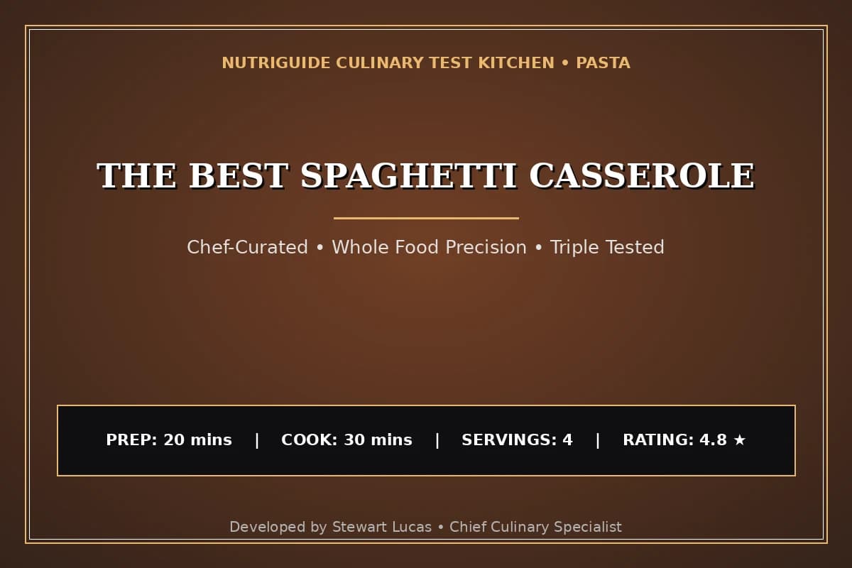 The Best Spaghetti Casserole
