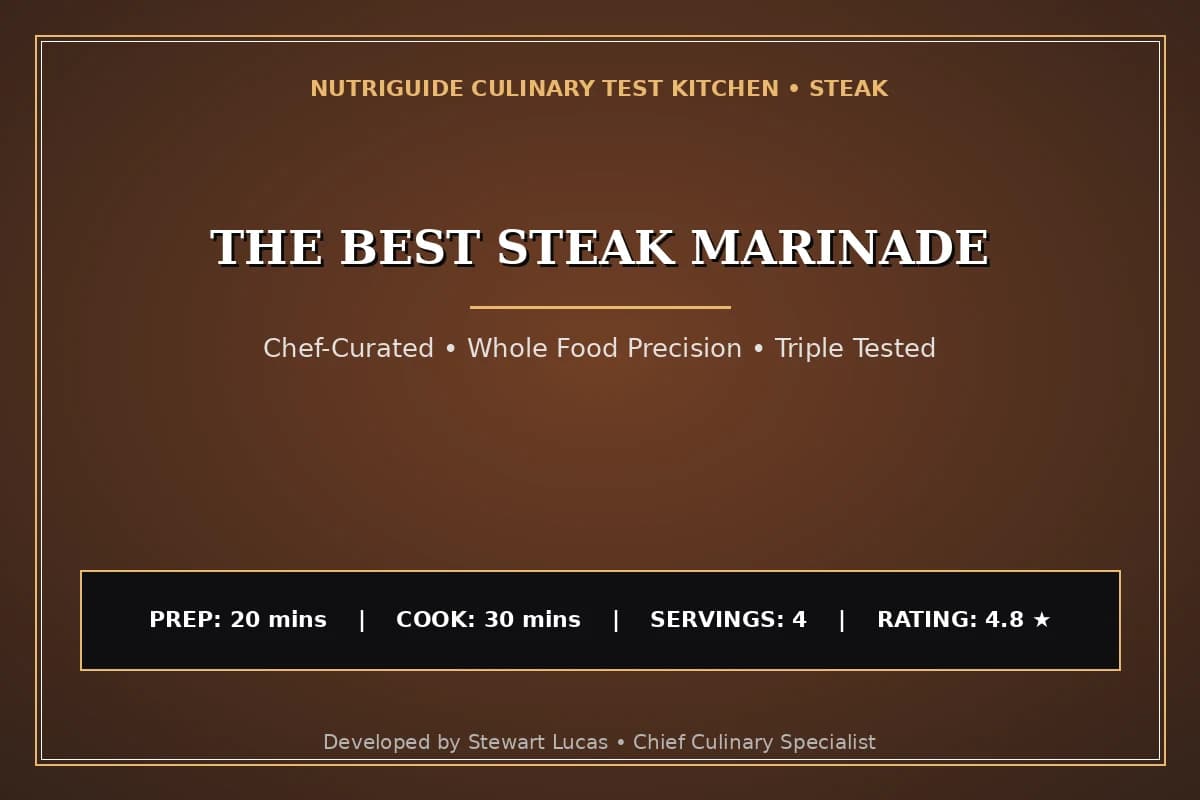 The Best Steak Marinade