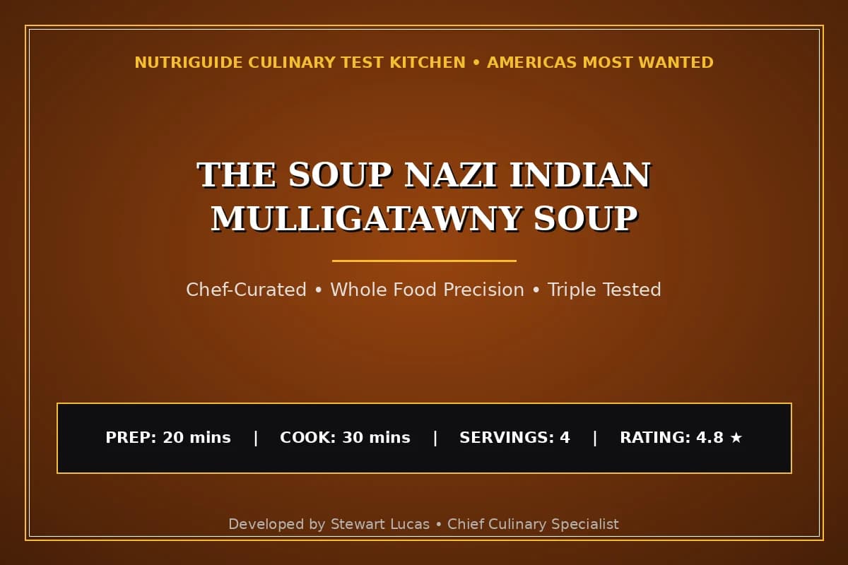 The Soup Nazi Indian Mulligatawny Soup