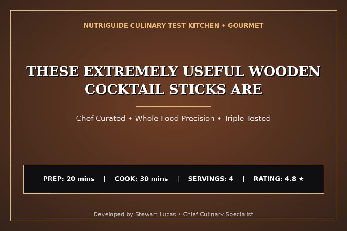These Extremely Useful Wooden Cocktail Sticks Are