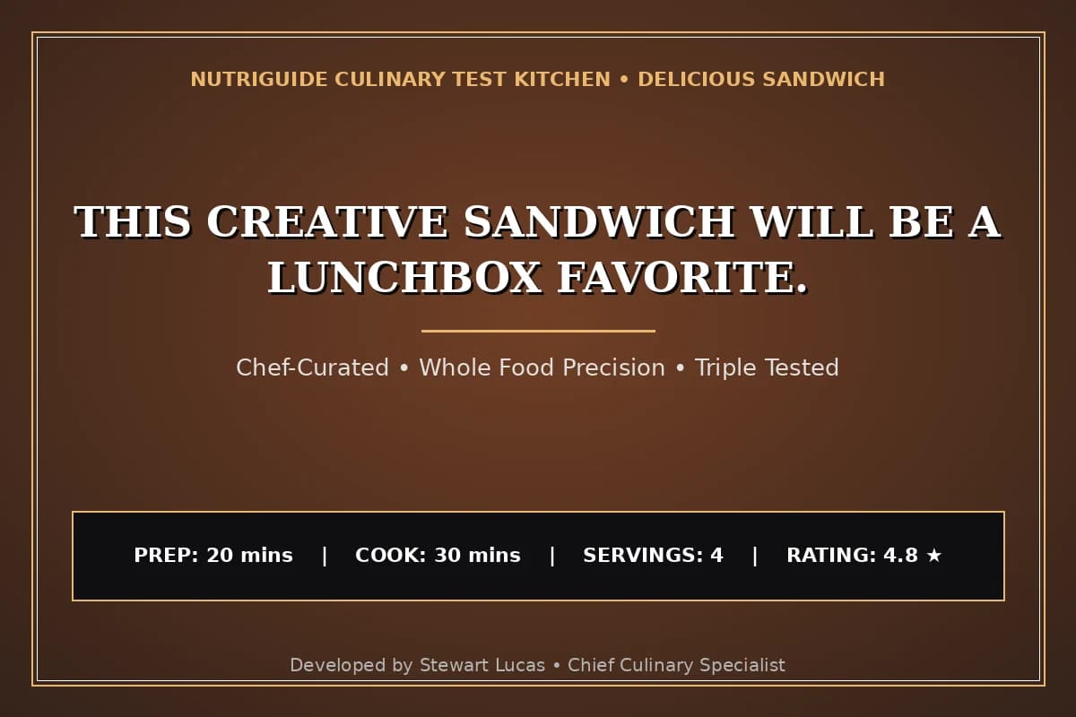 This Creative Sandwich Will Be A Lunchbox Favorite.