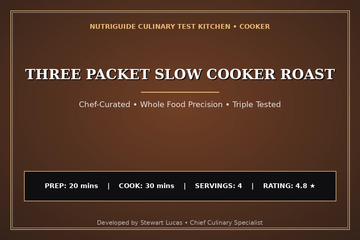 Three Packet Slow Cooker Roast