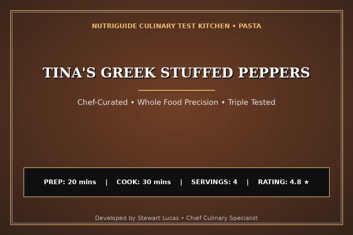 Tina'S Greek Stuffed Peppers