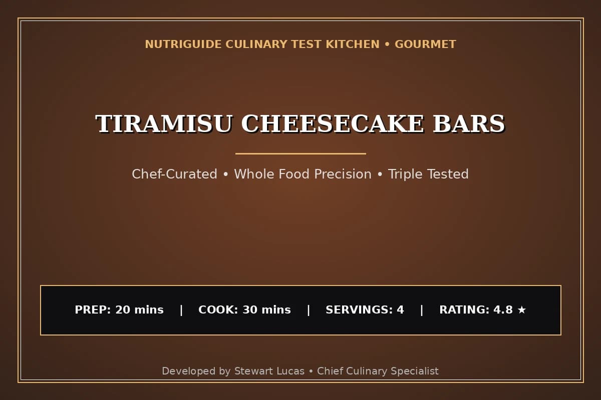 Tiramisu Cheesecake Bars