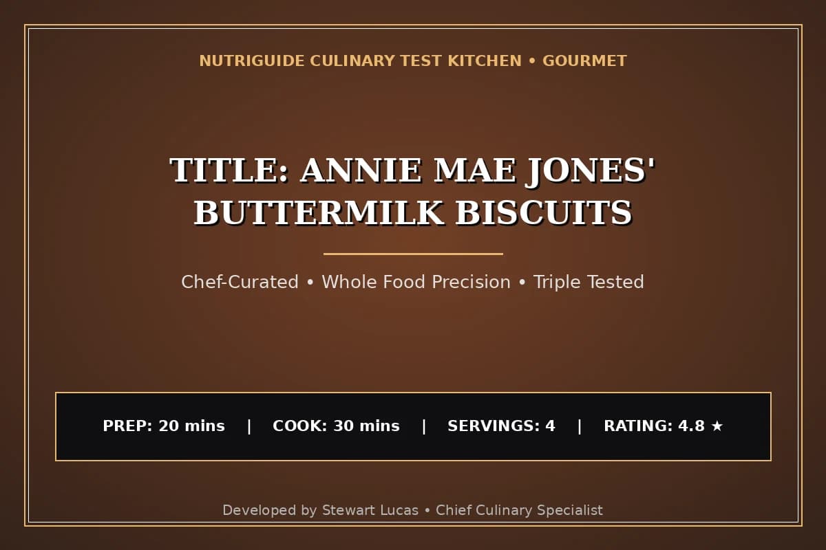 Title: Annie Mae Jones' Buttermilk Biscuits