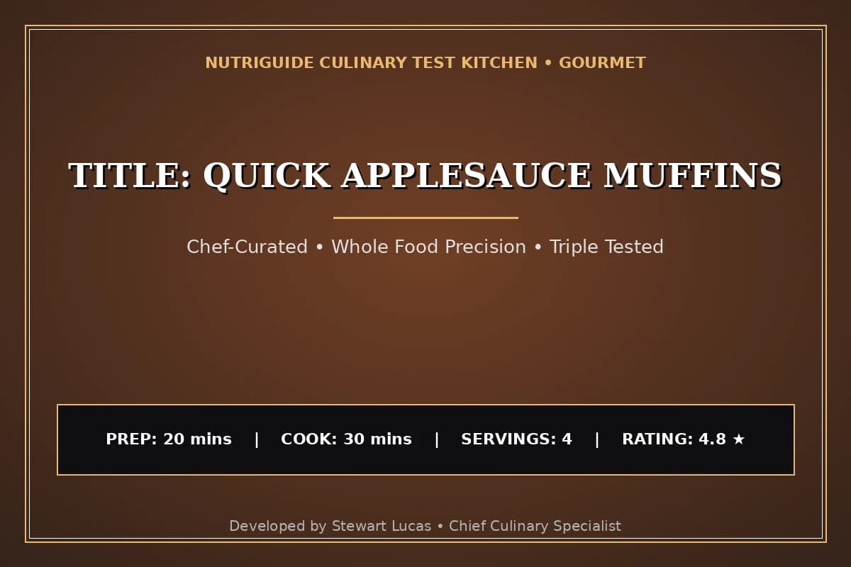 Title: Quick Applesauce Muffins