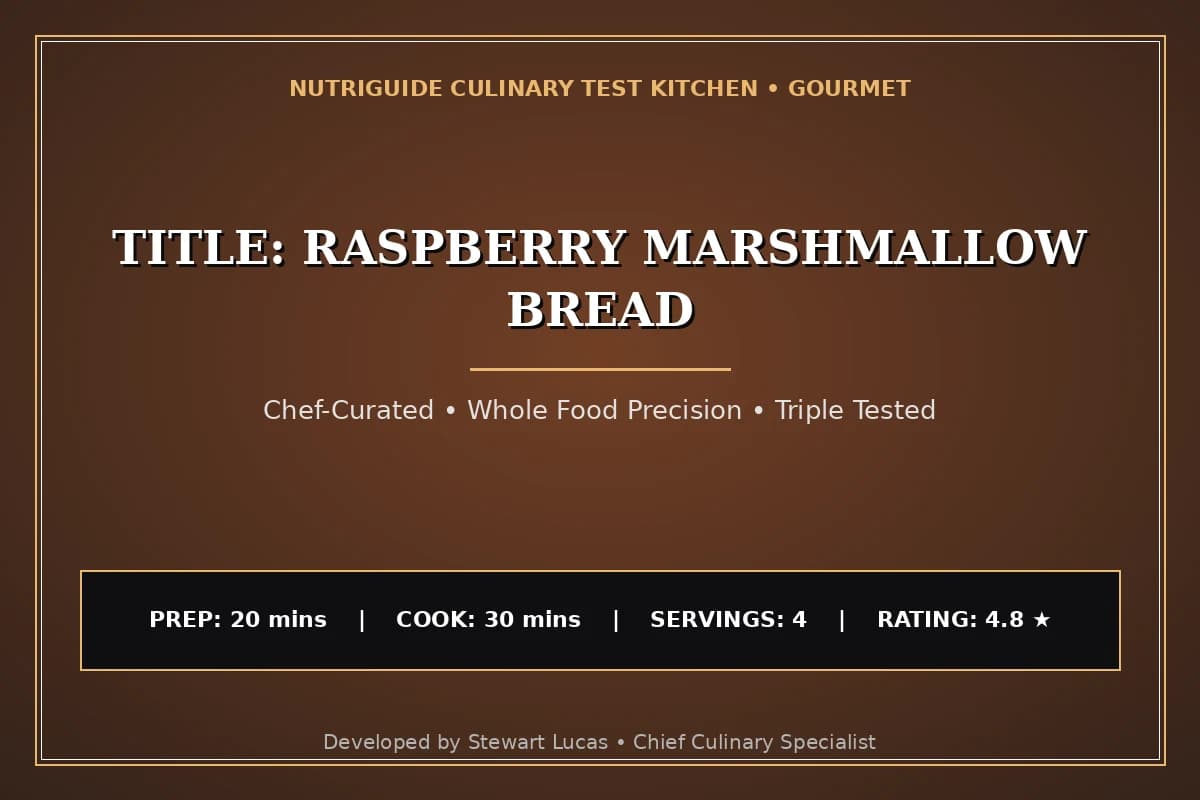 Title: Raspberry Marshmallow Bread