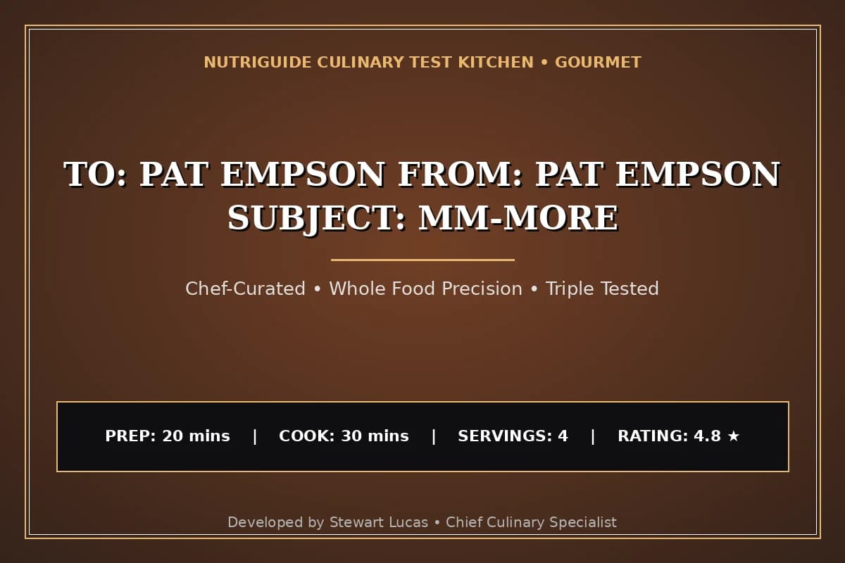 To: Pat Empson From: Pat Empson Subject: Mm-More