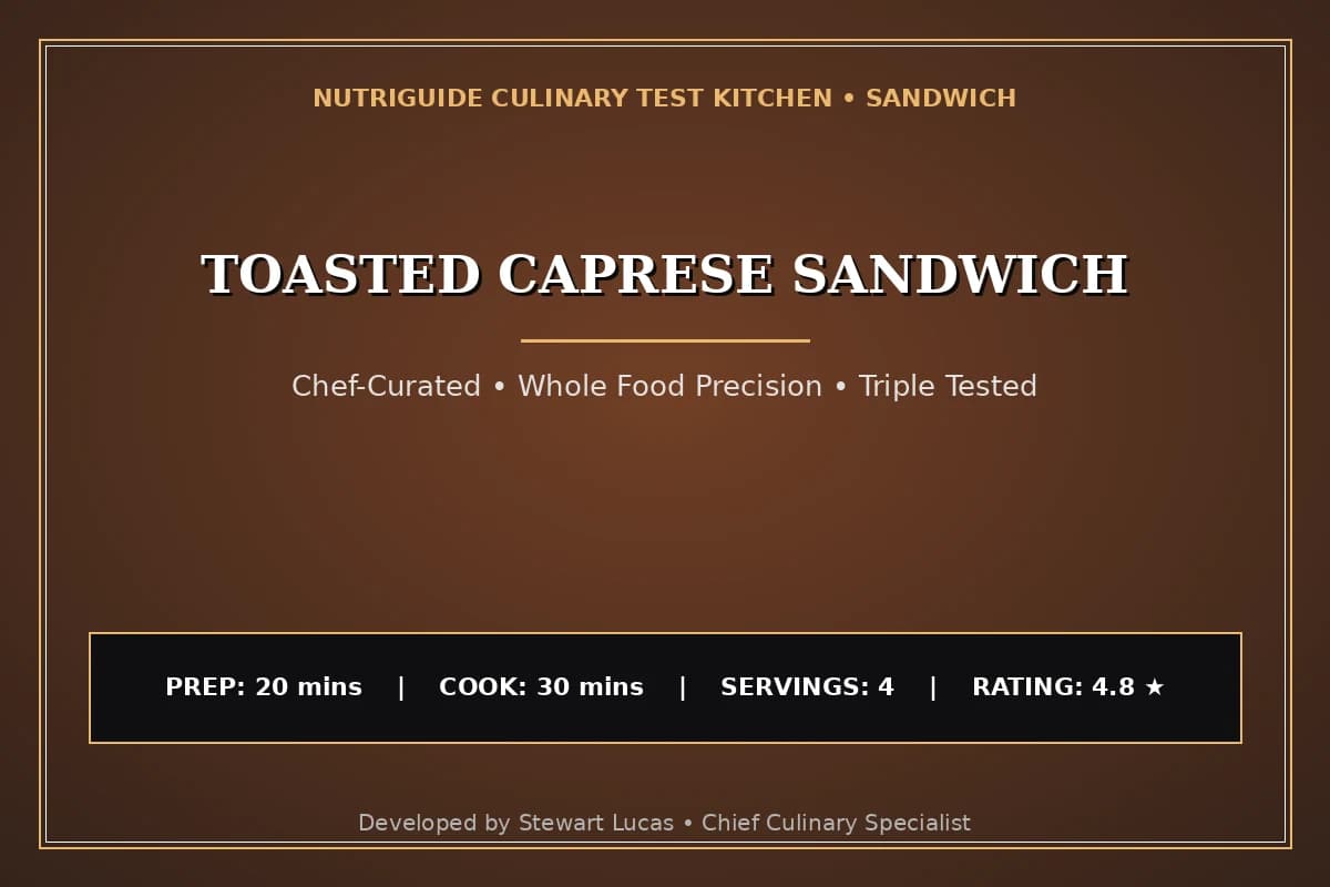 Toasted Caprese Sandwich