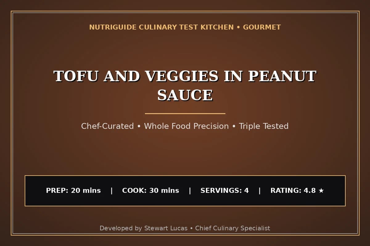 Tofu And Veggies In Peanut Sauce