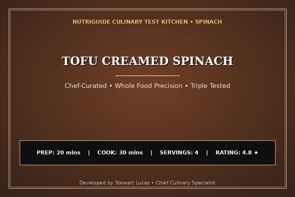 Tofu Creamed Spinach